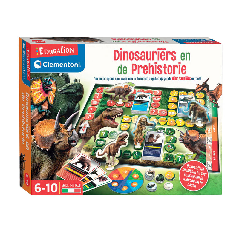 Load image into Gallery viewer, Clementoni dinosauriers en de prehistorie bordspel (nl)