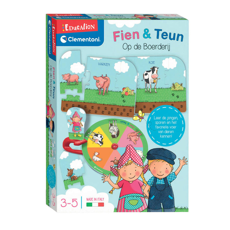 Load image into Gallery viewer, Clementoni fien teun boerderij educatief spel