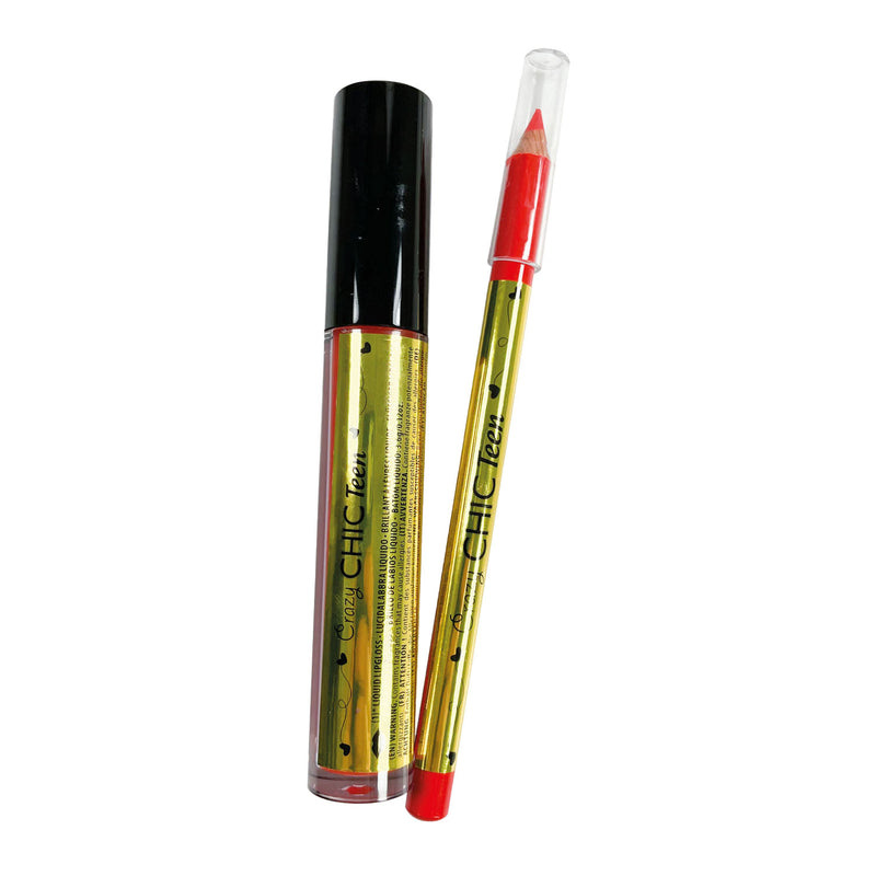Afbeelding laden in galerijviewer, Clementoni crazy chic lipgloss en lippotlood party queen, 2st.
