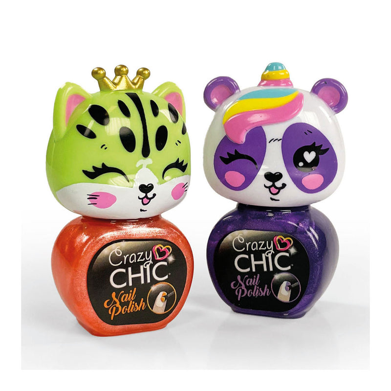 Afbeelding laden in galerijviewer, Clementoni crazy chic nagellak oranje paars, 2st.