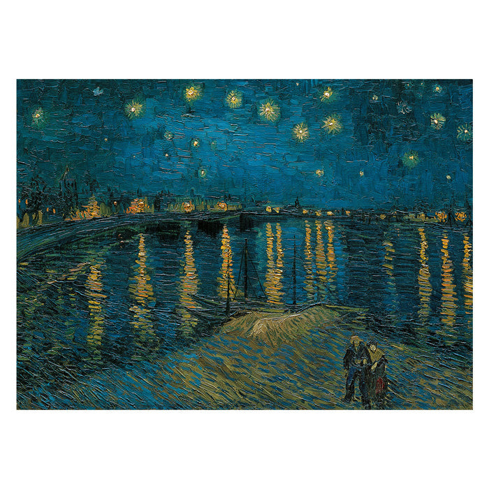Load image into Gallery viewer, Clementoni Legpuzzel Van Gogh Night Over The Rhone, 1000st.