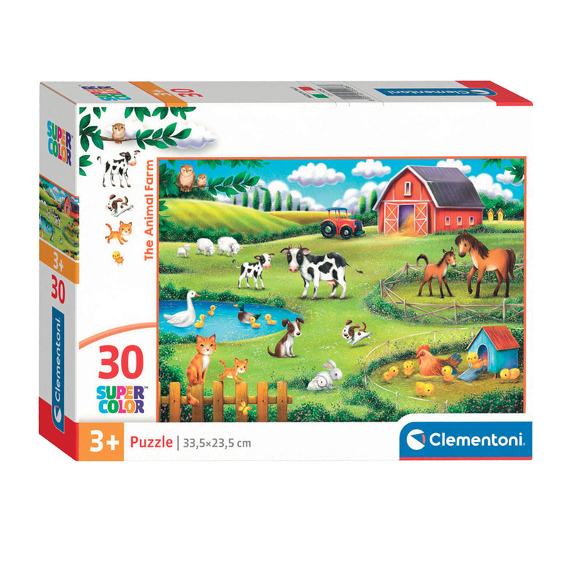 Load image into Gallery viewer, Clementoni legpuzzel super color the animal farm, 30st.
