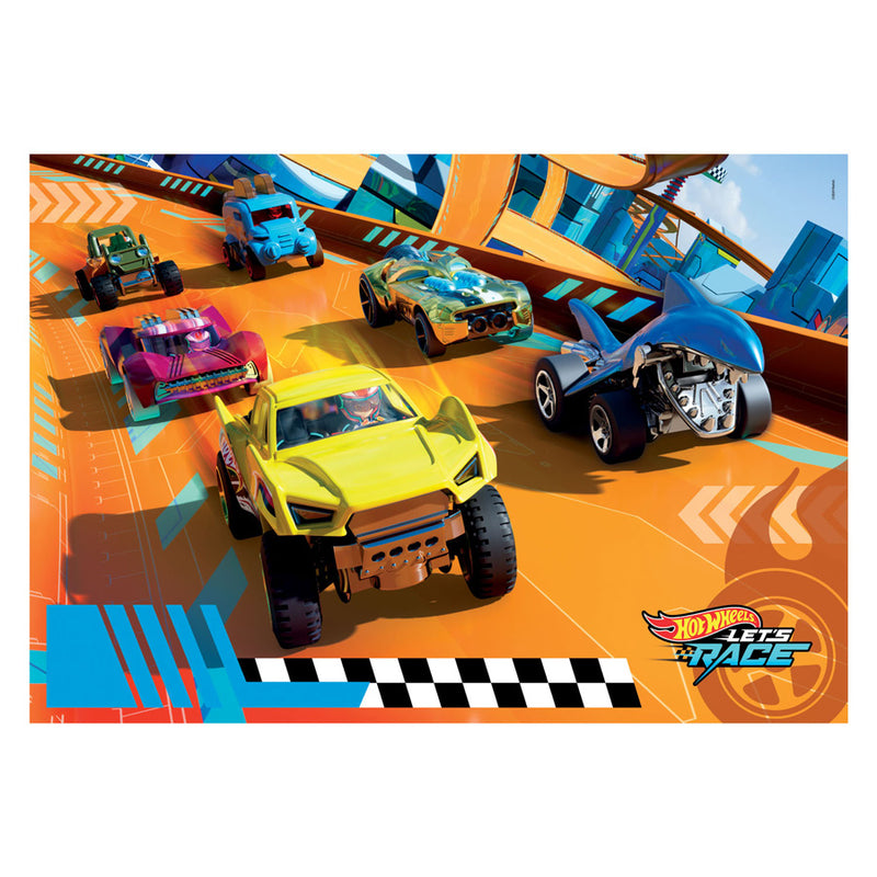 Afbeelding laden in galerijviewer, Clementoni legpuzzel super color maxi hot wheels, 104st.