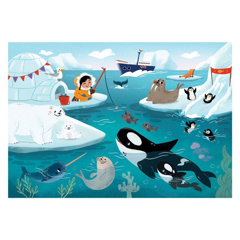 Load image into Gallery viewer, Clementoni legpuzzel super color life at sea, 2x60st.