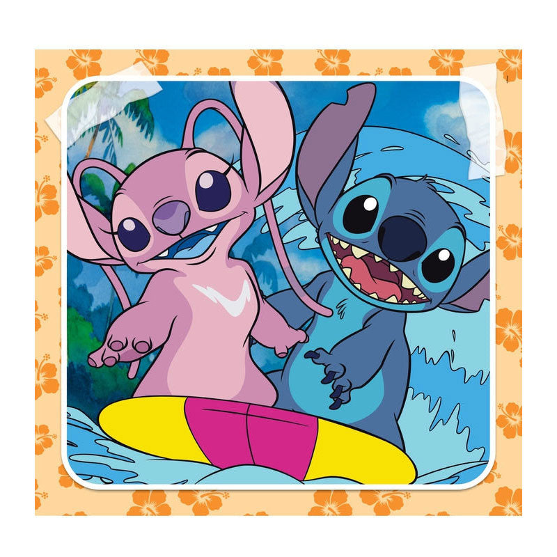Load image into Gallery viewer, Clementoni legpuzzel super color vierkant disney stitch, 3x48st.