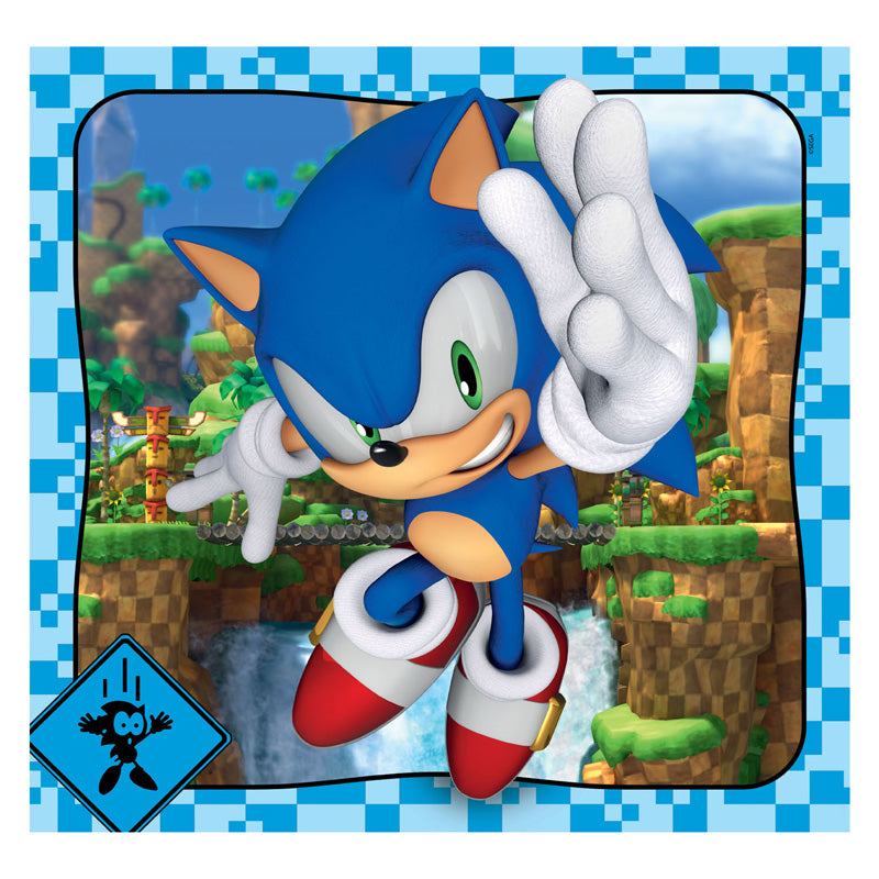 ギャラリービューアに画像をロードする, Clementoni legpuzzel super color vierkant sonic, 3x48st.