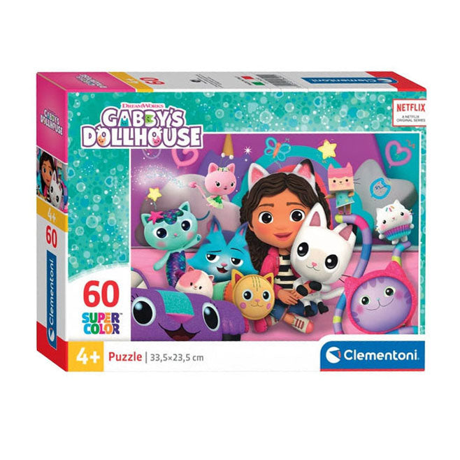 Load image into Gallery viewer, Clementoni legpuzzel super color gabby's poppenhuis, 60st.
