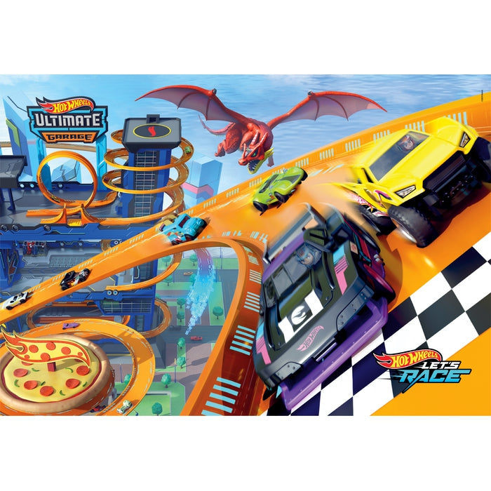 Load image into Gallery viewer, Clementoni legpuzzel super color hot wheels, 104st.
