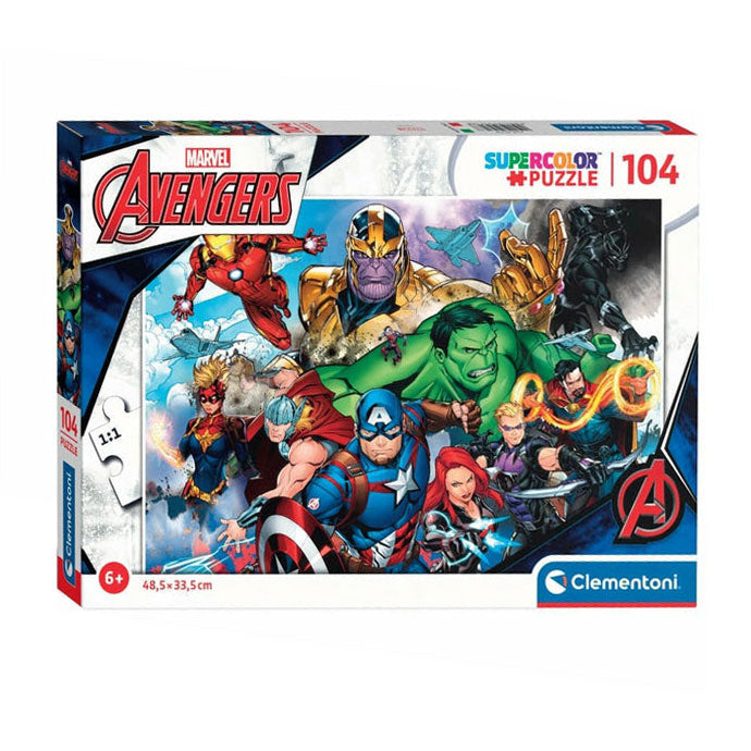 Load image into Gallery viewer, Clementoni legpuzzel super color avengers, 104st.