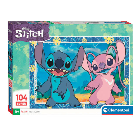 Load image into Gallery viewer, Clementoni legpuzzel super color disney stitch iii, 104st.