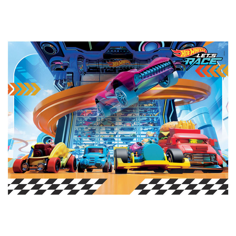 Afbeelding laden in galerijviewer, Clementoni legpuzzel super color hot wheels ii, 104st.