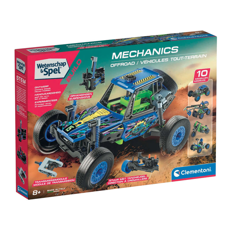 Afbeelding laden in galerijviewer, Clementoni wetenschap en spel - mechanics off road bouwset, 10 modellen