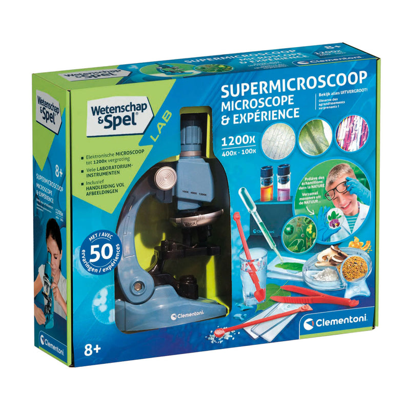 Afbeelding laden in galerijviewer, Clementoni wetenschap en spel - super microscoop