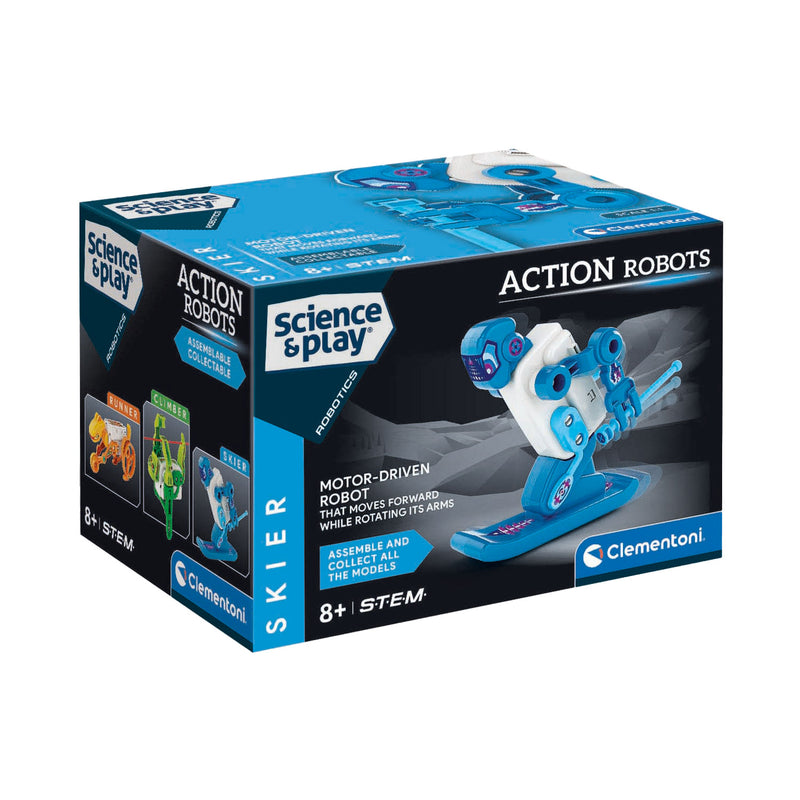 Afbeelding laden in galerijviewer, Clementoni wetenschap spel action robots - skiër