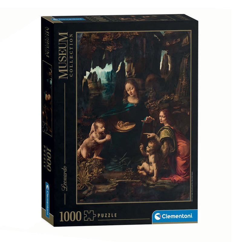Load image into Gallery viewer, Clementoni legpuzzel kunstwerken madonna in de grot, 1000st.