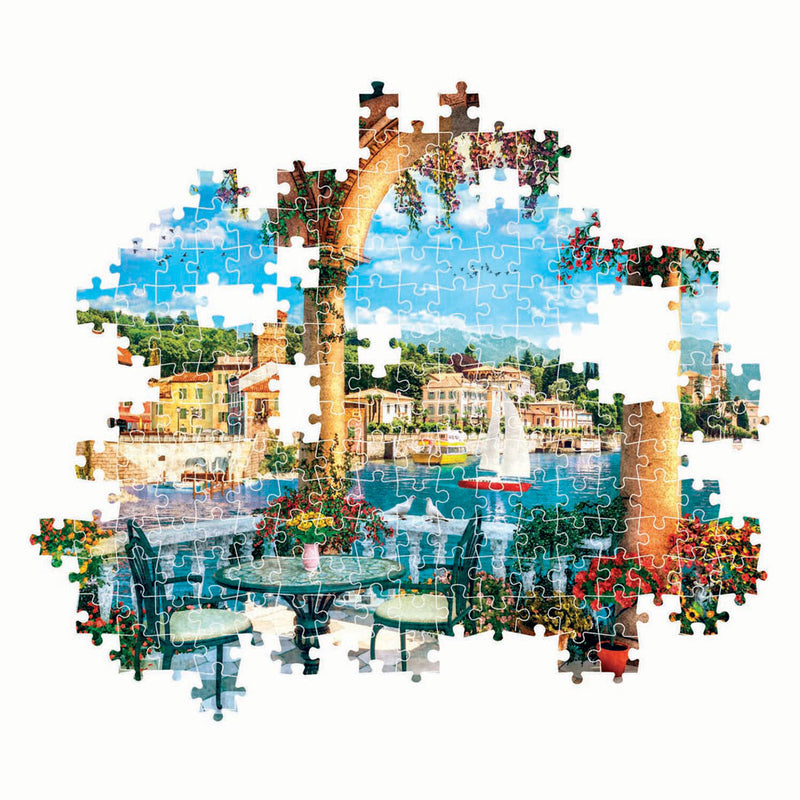 Afbeelding laden in galerijviewer, Clementoni legpuzzel kunstwerken uitzicht op het comomeer, 1000st.