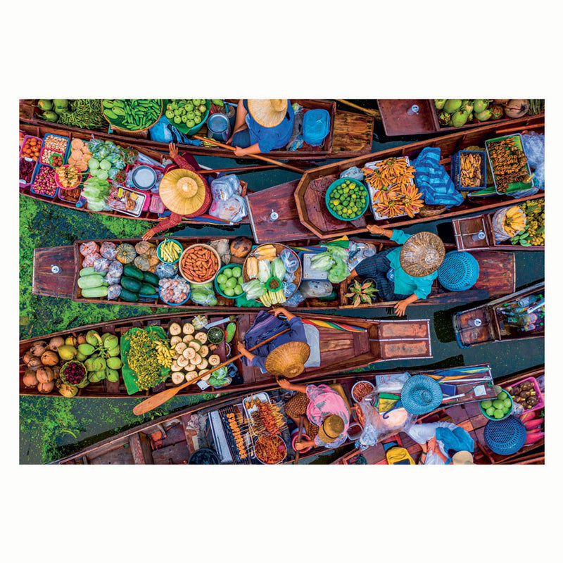 Afbeelding laden in galerijviewer, Clementoni puzzel drijvende thaise markt, 1000st.