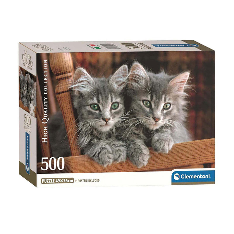Load image into Gallery viewer, Clementoni legpuzzel kittens, 500st.