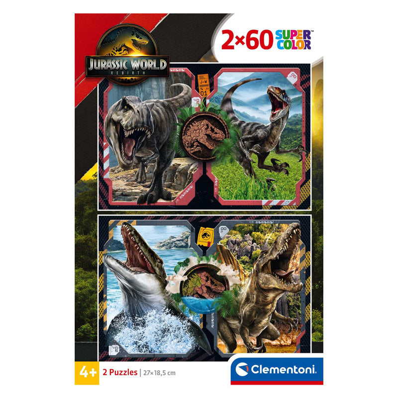 Afbeelding laden in galerijviewer, Clementoni puzzel jurassic world, 2x60st.