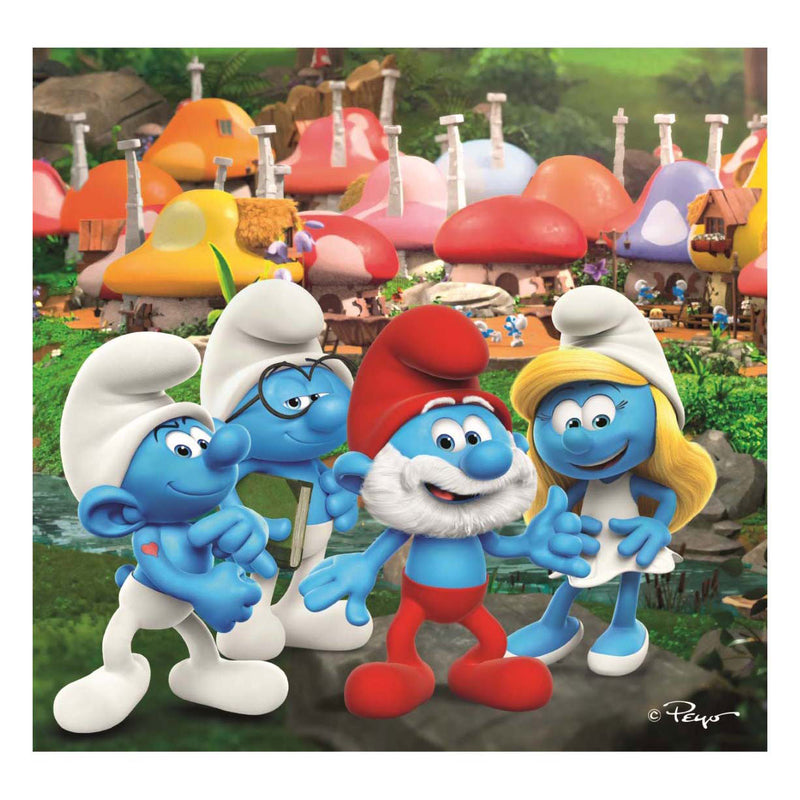 Load image into Gallery viewer, Clementoni legpuzzel square smurfs, 3x48st.
