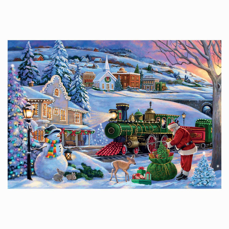 ギャラリービューアに画像をロードする, Clementoni legpuzzel kersttrein - 500st.