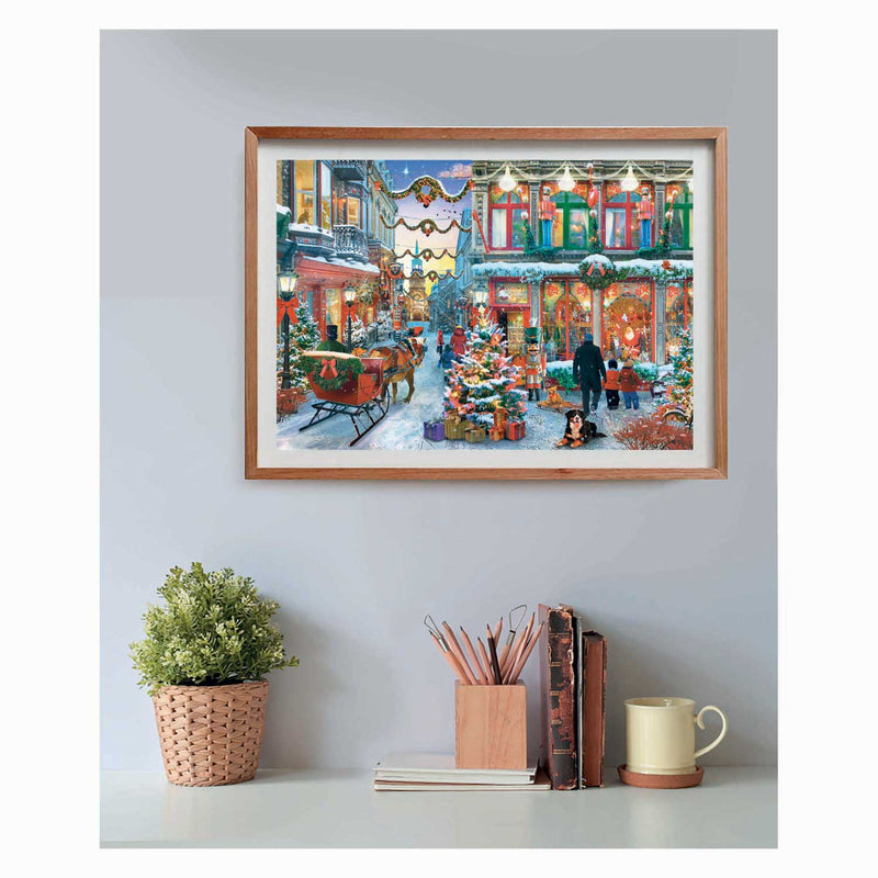 Chargez l'image dans la visionneuse de la galerie, Clementoni legpuzzel kerst puzzel 500 stukjes besneeuwd dorp poster.