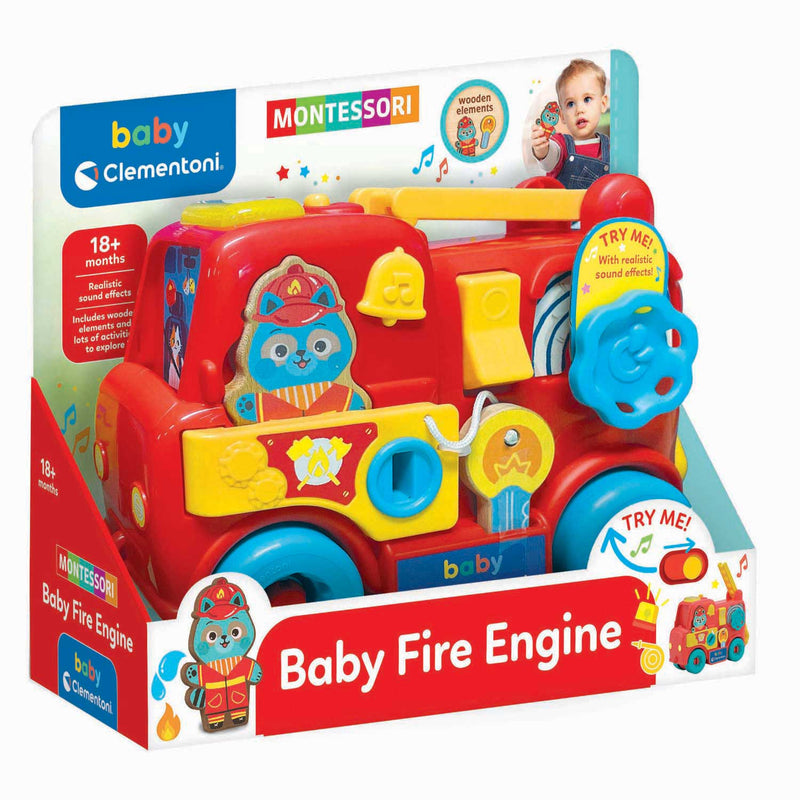 Load image into Gallery viewer, Clementoni baby montessori brandweerwagen