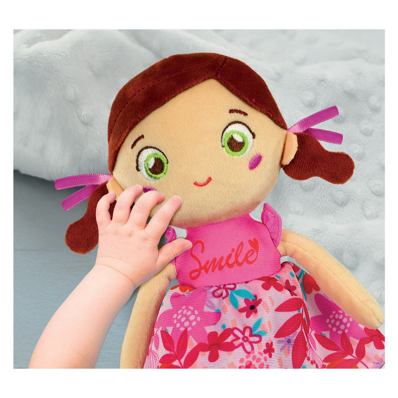 Afbeelding laden in galerijviewer, Clementoni zachte knuffelpop pink lily - knuffel en pop voor baby en peuter - zacht kraamcadeau - wasbaar poppen speelgoed voor de allerkleinsten