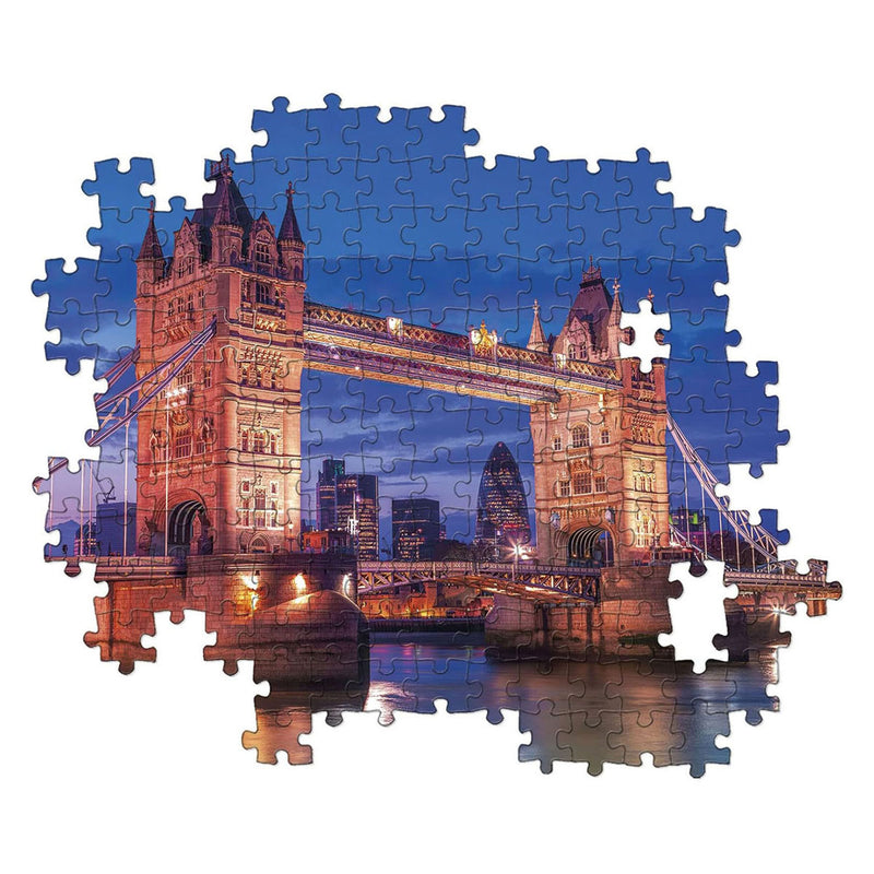Afbeelding laden in galerijviewer, Clementoni legpuzzel tower bridge bij nacht - 1000st.
