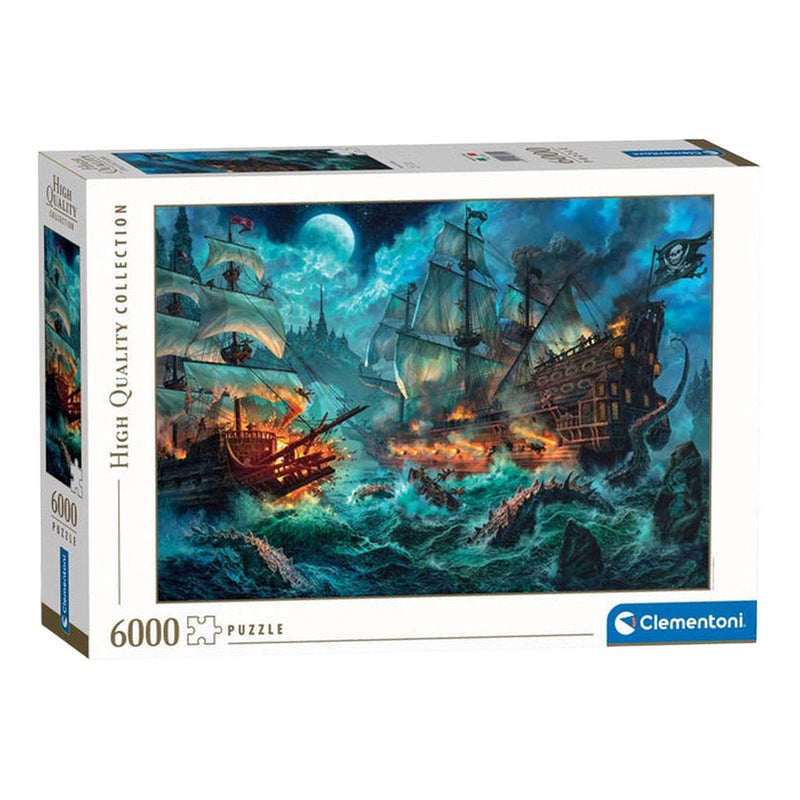 Afbeelding laden in galerijviewer, Clementoni legpuzzel piraten strijd - 6000st.