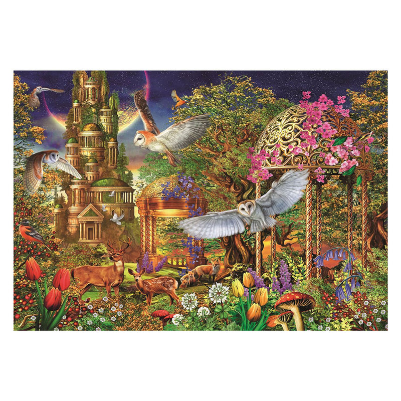 Afbeelding laden in galerijviewer, Clementoni legpuzzel woodland fantasy garden - 1500st.