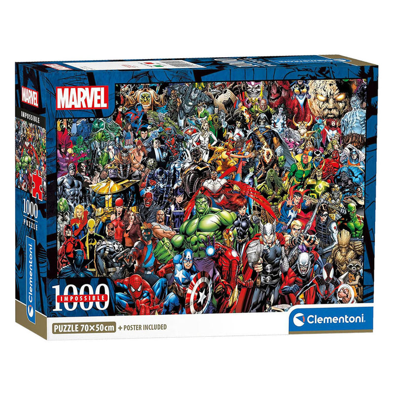 Afbeelding laden in galerijviewer, Clementoni onmogelijke legpuzzel marvel - 1000st.