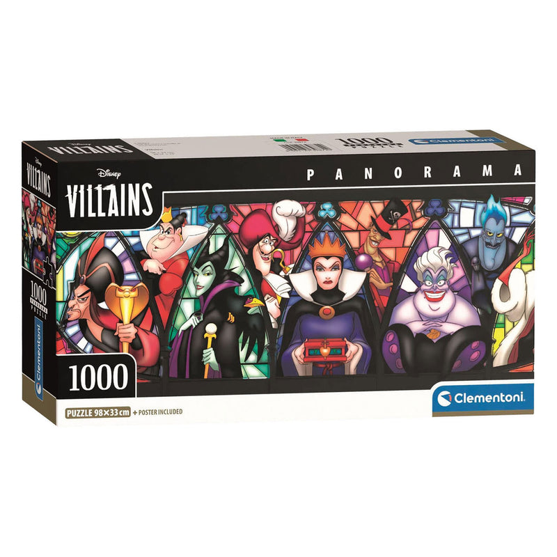ギャラリービューアに画像をロードする, Clementoni legpuzzel disney villains panorama - 1000st.