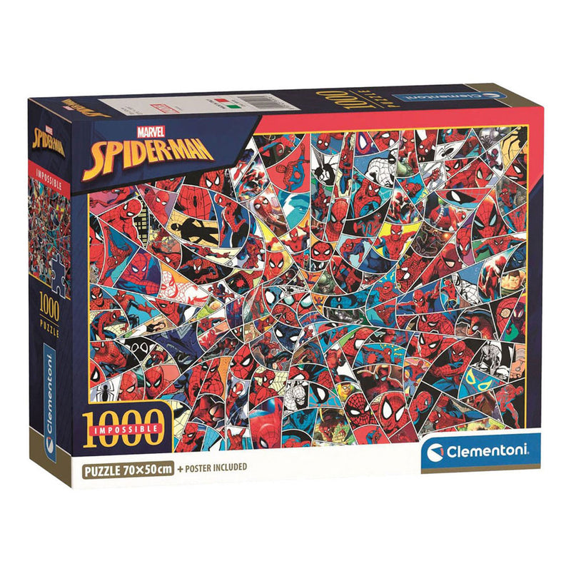 Afbeelding laden in galerijviewer, Clementoni legpuzzel onmogelijke marvel spiderman - 1000st.