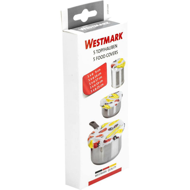Afbeelding laden in galerijviewer, Westmark afdekhoesjes 5 stuks ã˜9 14 17 19 25cm kunststof