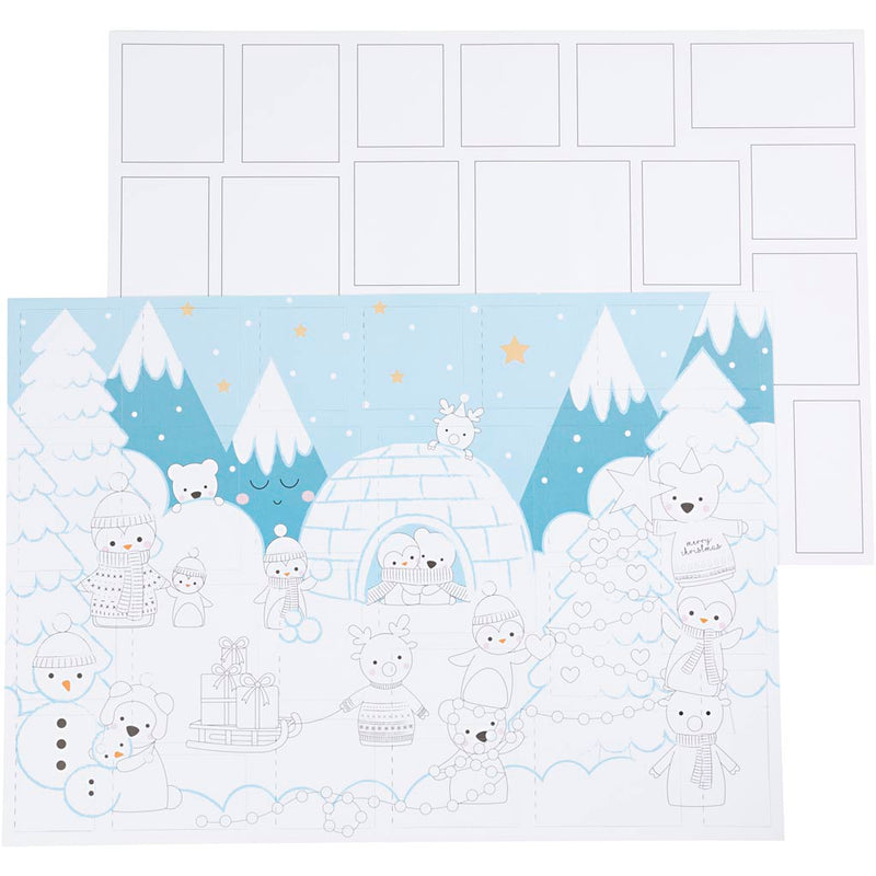 Afbeelding laden in galerijviewer, Https: www.cchobby.nl kerstkalender-afm-30x42-cm-30-stuk-1-doos-233110
