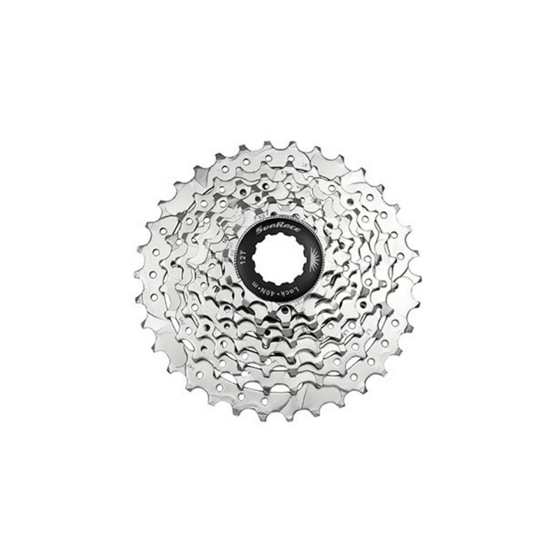Load image into Gallery viewer, SunRace csm63 7 speed cassette 12-28t zilver in box