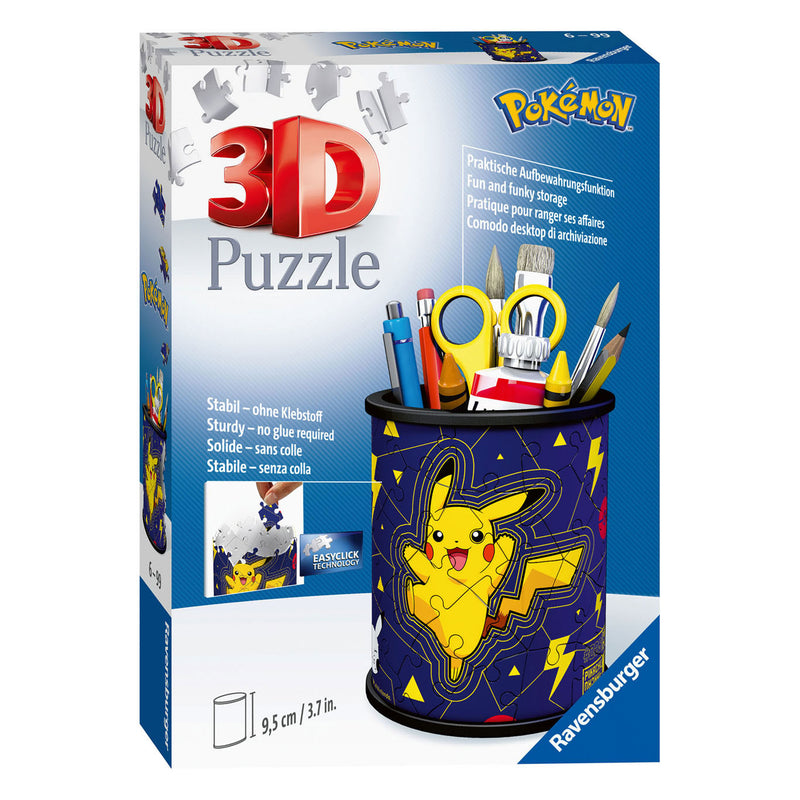 Afbeelding laden in galerijviewer, Pokémon ravensburger 3d puzzel - pennenbak - 54st.