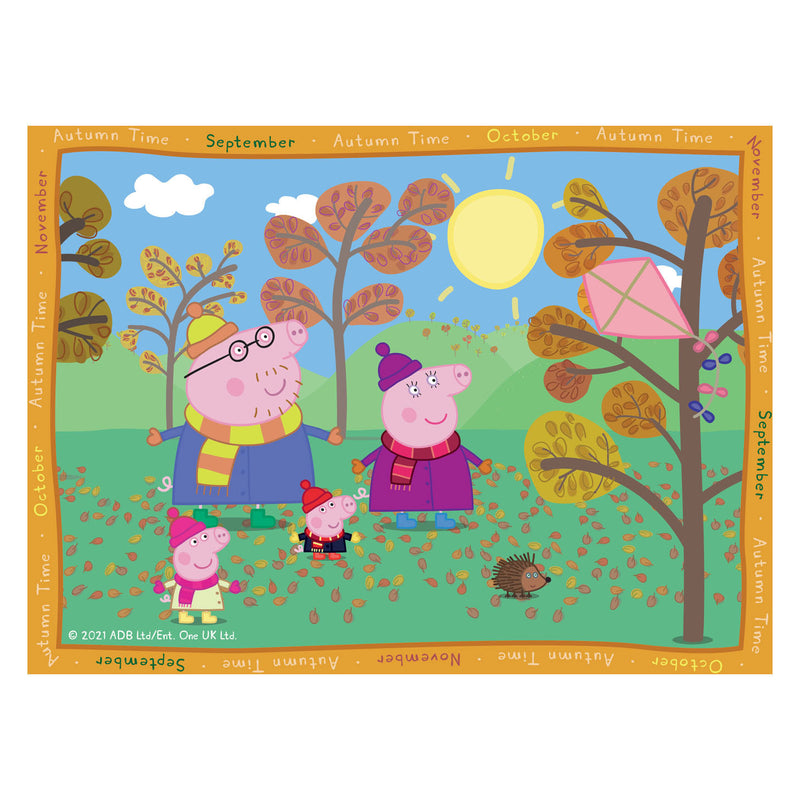 Afbeelding laden in galerijviewer, Ravensburger puzzel peppa pig: 4 seizoenen - 12+16+20+24 stukjes