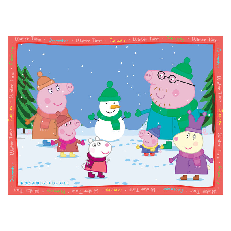 Afbeelding laden in galerijviewer, Ravensburger puzzel peppa pig: 4 seizoenen - 12+16+20+24 stukjes