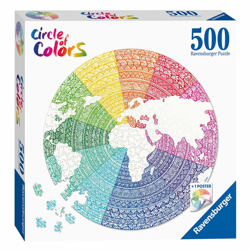 Load image into Gallery viewer, Ravensburger Circle of Colors Puzzels Mandala, 500st.