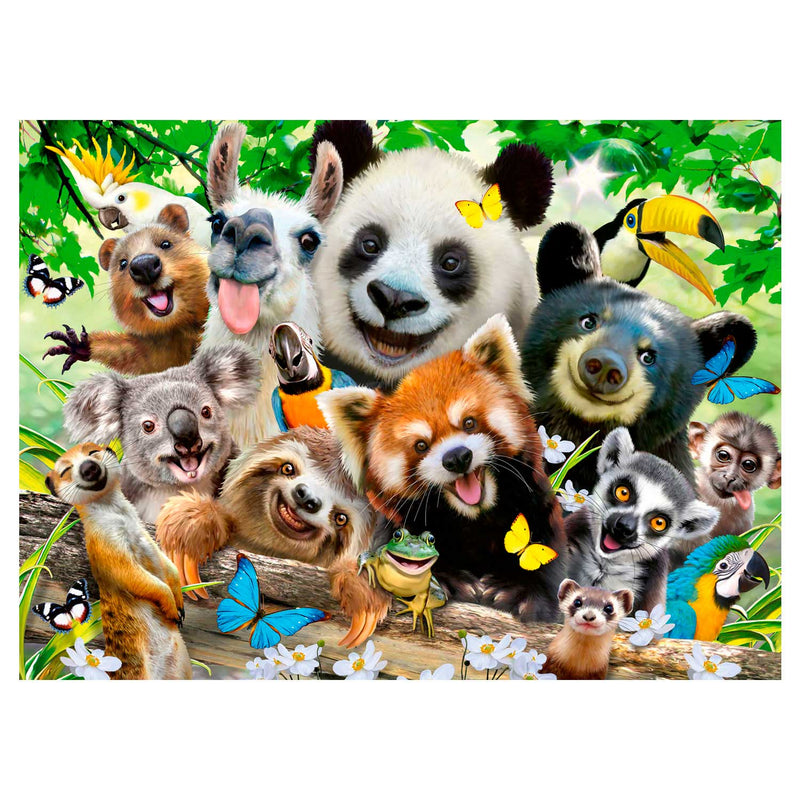ギャラリービューアに画像をロードする, Ravensburger puzzel wildlife selfie - legpuzzel - 300 stukjes