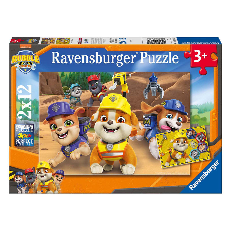Load image into Gallery viewer, Ravensburger legpuzzel rubble crew - 2x12st.