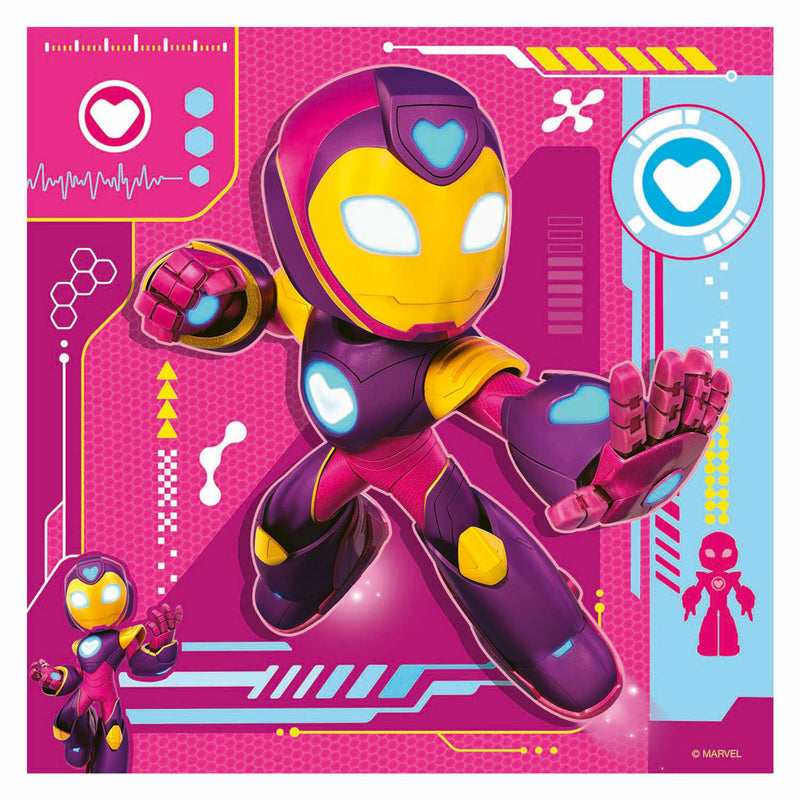 Load image into Gallery viewer, Ravensburger legpuzzel iron man en zijn geweldige vrienden - 3x49st.