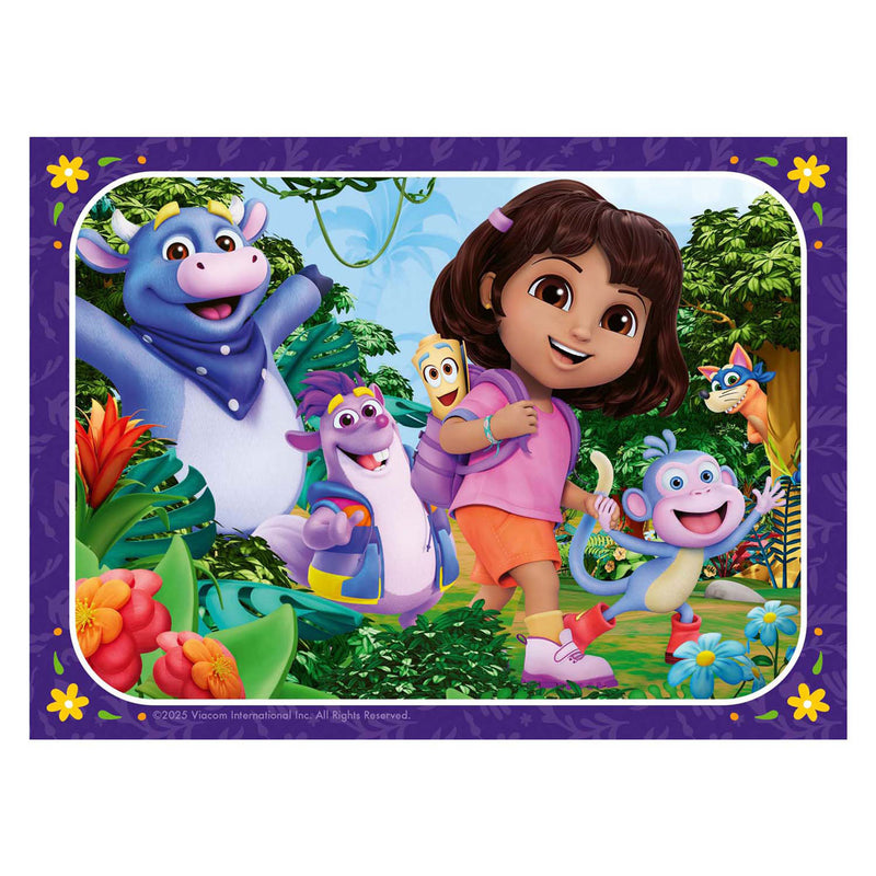 Load image into Gallery viewer, Ravensburger legpuzzel dora the explorer kom bij het avontuur! - 4 puzzels