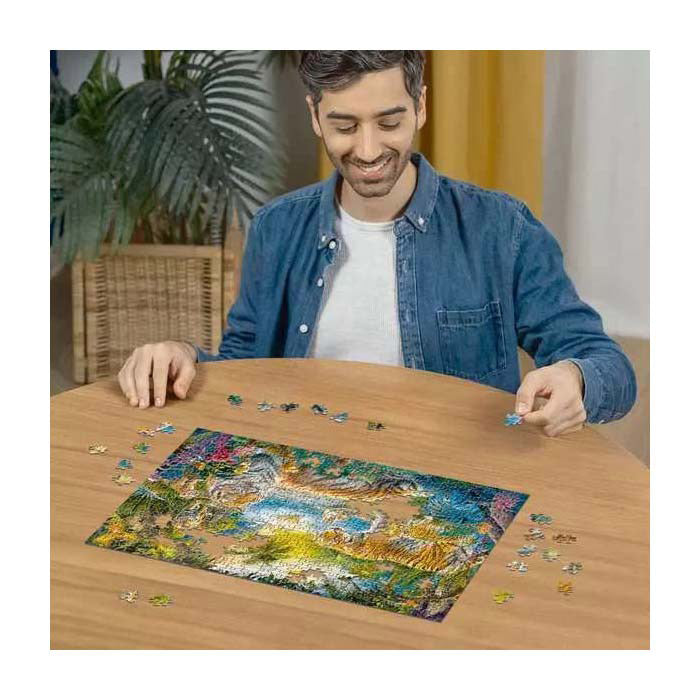 Chargez l'image dans la visionneuse de la galerie, Ravensburger legpuzzel tijgerfamilie in de oase - 500st.