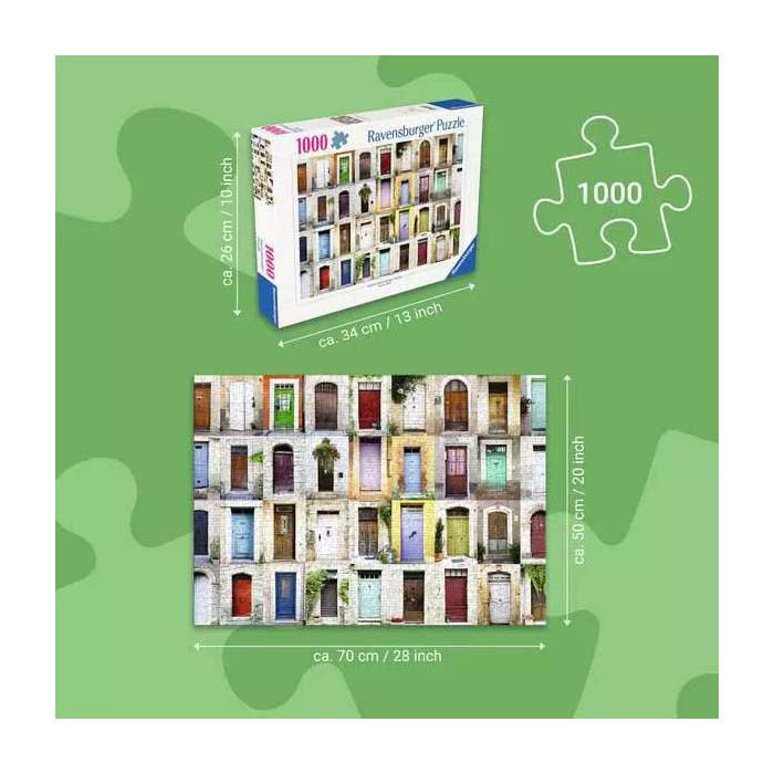 Afbeelding laden in galerijviewer, Ravensburger puzzel beautiful doors in the provence - legpuzzel - 1000 stukjes