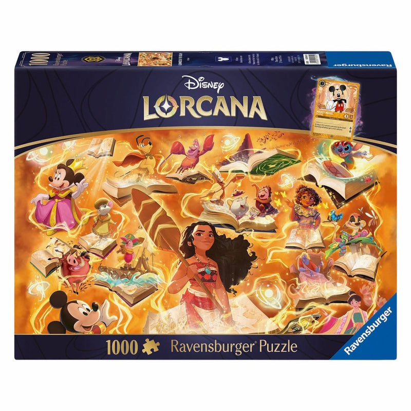 Load image into Gallery viewer, Ravensburger legpuzzel disney lorcana glimmers of the realm: amber - 1000st.
