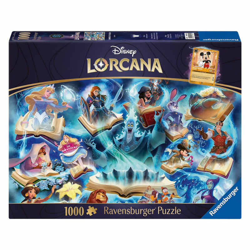 Load image into Gallery viewer, Ravensburger legpuzzel disney lorcana glimmers of the realm: sapphire - 1000st.