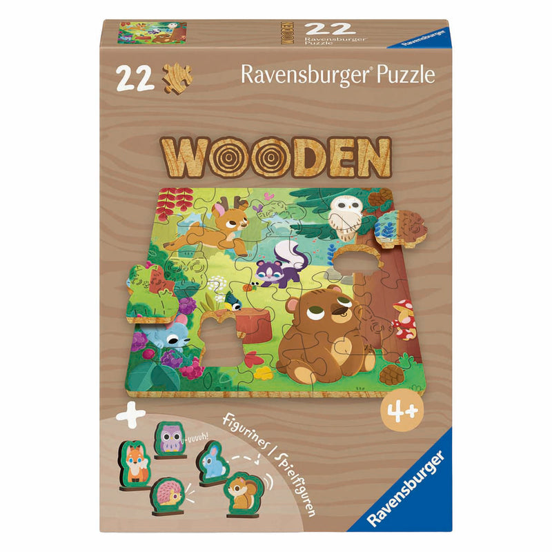 Chargez l'image dans la visionneuse de la galerie, Ravensburger houten legpuzzel bosdieren - 22st.